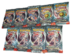 POKEMON SCARLET & VIOLET LOT (9) BOOSTER PACKS JOURNEY TOGETHER NISP - Image 2