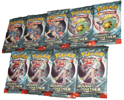POKEMON SCARLET & VIOLET LOT (9) BOOSTER PACKS JOURNEY TOGETHER NISP - Image 3