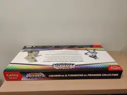 Pokemon TCG Prismatic Evolutions Lucario Ex + Tyranitar Ex Premium Collection - Image 5