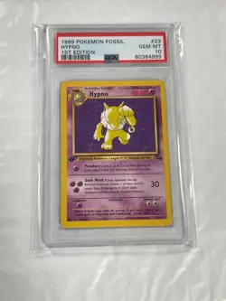 1999 POKEMON FOSSIL 1ST EDITION HYPNO #23 PSA 10. - Image 1