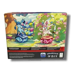 Pokemon TCG Prismatic Evolutions Mini Tin *EMPTY* Display Box & 8 Tins w/Coins - Image 5