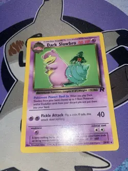 Pokemon TCG Non-holo Dark Slowbro 29/82 Team Rocket Rare LP - Image 1