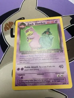 Pokemon TCG Non-holo Dark Slowbro 29/82 Team Rocket Rare LP - Image 2
