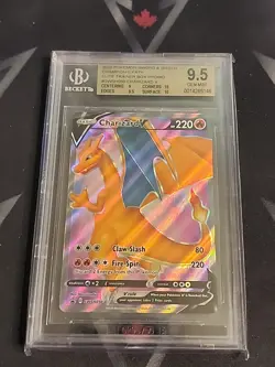BGS 9.5 Charizard V Champion's Path POKEMON Sword & Shield SWSH050 Promo - Image 1