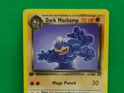 2000 Pokemon Team Rocket First Edition Dark Machamp #27/82 - Image 2