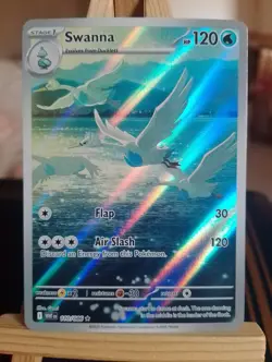 Swanna 110/086 Pokemon TCG S&V White Flare Illustration Rare English - Image 1