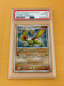 2007 Pokemon Japanese DP Shining Darkness Flygon Holo #383 PSA 10 - Image 1