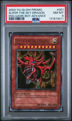 2003 Yu-Gi-Oh! Slifer the Sky Dragon GBI Limited Edition Ultra Rare PSA 8 - Image 1