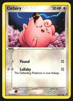Clefairy 53/115 EX Unseen Forces Pokemon Card EXC - Image 1