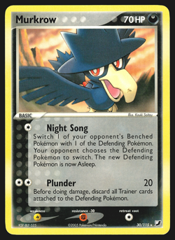 Murkrow 30/115 EX Unseen Forces Pokemon Card NM - Image 1