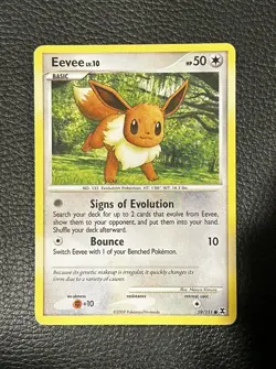 Pokemon TCG Eevee 59/111 Rising Rivals Common Card Nice Condition LP Unique Set - Image 1