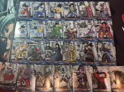 Full Set of 25 Dragon ball Heroes Premium Foil Holo Full Art Character Cards CCG - Image 1