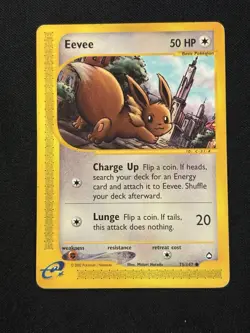 Eevee 75/147 Aquapolis Non Holo Pokemon Card - Image 1