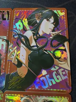 Goddess Story 4 x Waifu Cards Goddess Yor Forger Spy Family Collectible - Image 3