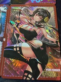 Goddess Story 4 x Waifu Cards Goddess Yor Forger Spy Family Collectible - Image 4