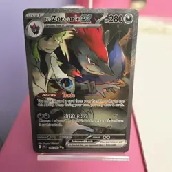 N'S ZOROARK EX 185/159 Secret Rare Pokemon Journey Together Card 2025 - Image 1