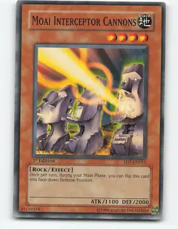 Moai Interceptor Cannons #SD7-EN011 1st Edition Yugioh Card - Image 1