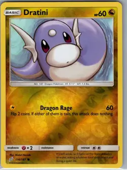 Dratini 116/181 Reverse Holo SM - Team Up - Pokemon Card - NM - Image 1