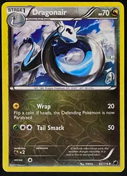 Dragonair 82/116 Plasma Freeze | Reverse Holo | NM/M | Pokemon Trading Card TCG - Image 1