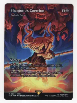 MTG Final Fantasy Through The Ages Foil Rare #0034 Shantotto's Coercion - Image 1