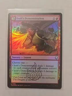 Iroh's Demonstration (Foil) - Avatar - NM - Uncommon - Sorcery Lesson - MTG - Image 1