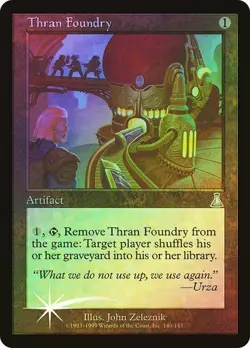 Urza's Destiny MTG FOIL Thran Foundry Magic - Image 1
