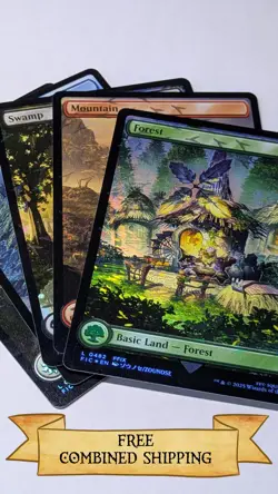 5 Land (Chocobo Track Foil) Commander: Final Fantasy Foil Lot - Image 1