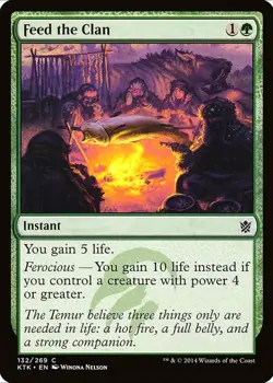 X 1 Feed the Clan NM Khans of Tarkir 132 MTG Magic the Gathering - Image 1