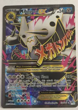 M Aggron EX (154 Full Art) 154/160 XY - Primal Clash Holo Pokemon TCG 2015 NM - Image 1