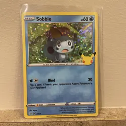 Sobble 24/25 Holo Pokemon TCG McDonald’s 25th Anniversary Celebrations 2021 NM - Image 1