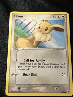Pokemon TCG Eevee EX Delta Species 69/113 Regular Common MP - Image 1