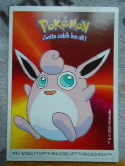 GRODOUDOU/WIGGLYTUFF #40 - DUNKIN BOOMER 2000 - POKEMON - TRES BON ETAT - Image 1
