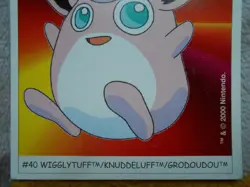 GRODOUDOU/WIGGLYTUFF #40 - DUNKIN BOOMER 2000 - POKEMON - TRES BON ETAT - Image 3