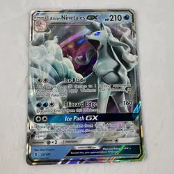 Alolan Ninetales GX 22/145 Pokemon TCG Sun & Moon: Guardians Rising NM - Image 2