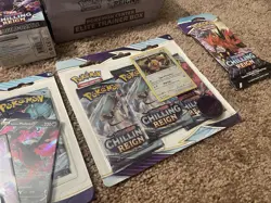 New! Sealed Pokemon TCG Sword Shield Chilling Reign Booster Box Bundle 55 Packs! - Image 4