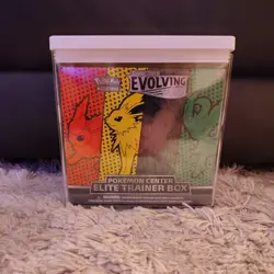 2021 Pokemon Evolving Skies Pokemon Center Sealed ETB - Damage(Slit In Plastic) - Image 1