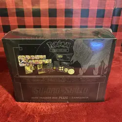 POKEMON TCG ZAMAZENTA COLLECTION FACTORY SEALED ELITE TRAINER BOX ETB - Image 3