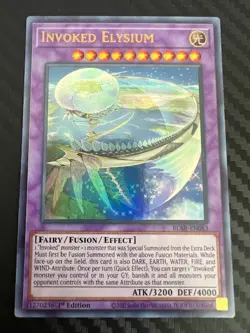 Yugioh Invoked Elysium BLAR-EN083 Ultra Rare 1st Edition NM - Image 1