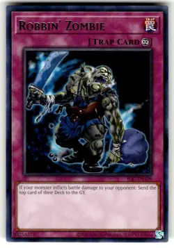 Yugioh! Robbin' Zombie - IOC-EN109 - Rare - Unlimited 25th Anniversary Ed NM - Image 1