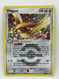 Pidgey Pidgeotto Pidgeot 10/112 Holo Rare Ex Fire Red Leaf Green Pokemon Card - Image 1