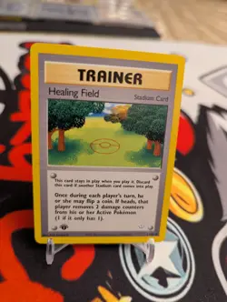 Healing Field - 61/64 - 1st Edition Neo Revelation Set - Pokemon Card - NM - Image 1