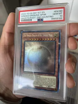 Yu-Gi-Oh the Winged Dragon of Ra Sphere Mode Ghost Rare Card GFP2-EN180 PSA 10 - Image 1