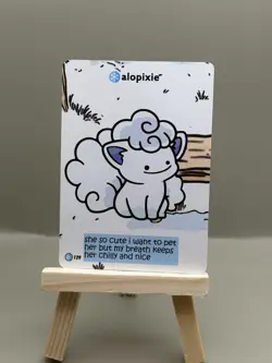Alopixie Pokiebubies 1st Edition Fan Art Card (Alolan Vulpix) - Image 1