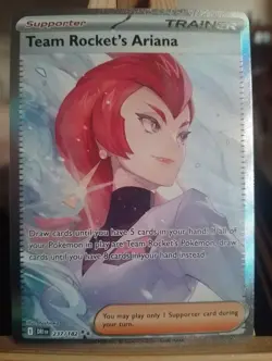 Team Rocket's Ariana 237/182 SIR Pokemon Card S&V Destined Rivals Holo Rare - Image 1