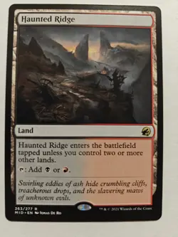 MTG Innistrad Midnight Hunt MID Haunted Ridge #263 - Image 1