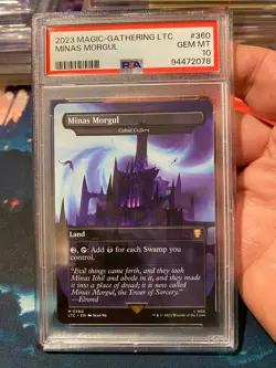 MTG Lord of the Rings Minas Morgul Borderless PSA 10 - Image 1