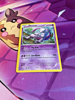 Mewtwo - XY100 - Pokemon TCG - BLACK STAR PROMO- Cosmo HOLO Rare - NM - Image 1
