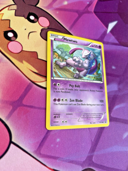 Mewtwo - XY100 - Pokemon TCG - BLACK STAR PROMO- Cosmo HOLO Rare - NM - Image 2