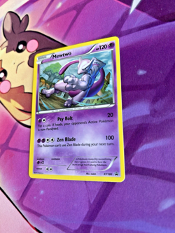 Mewtwo - XY100 - Pokemon TCG - BLACK STAR PROMO- Cosmo HOLO Rare - NM - Image 3
