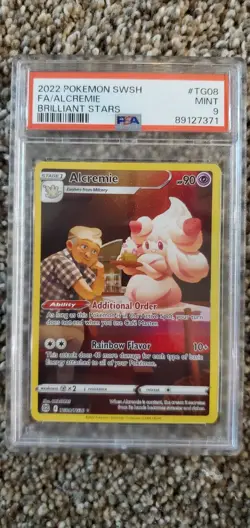 2022 Pokemon - Alcremie TG08/TG30 Swsh09: Brilliant Stars Trainer Gallery- PSA 9 - Image 1